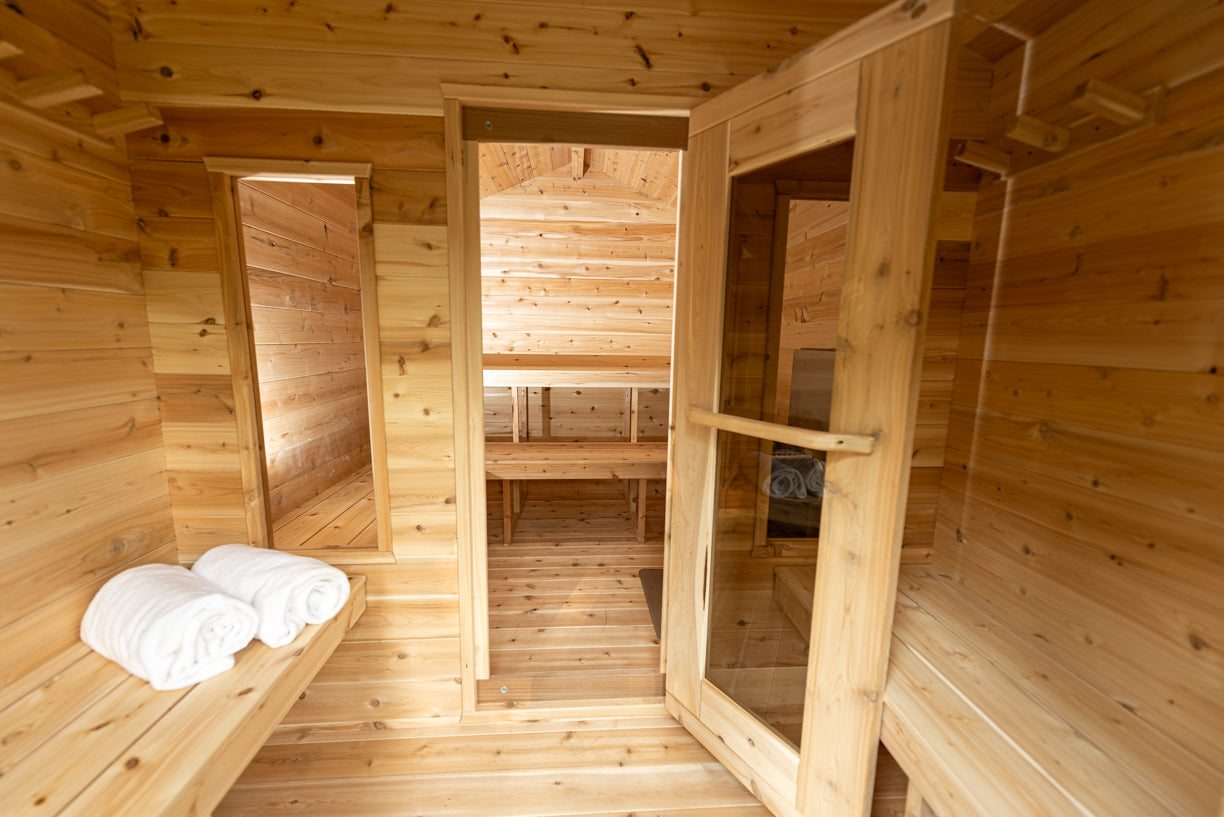 CT Georgian Cabin Sauna with Changeroom - Electric