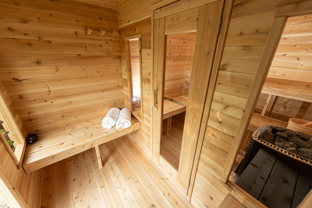 CT Georgian Cabin Sauna with Changeroom - Electric