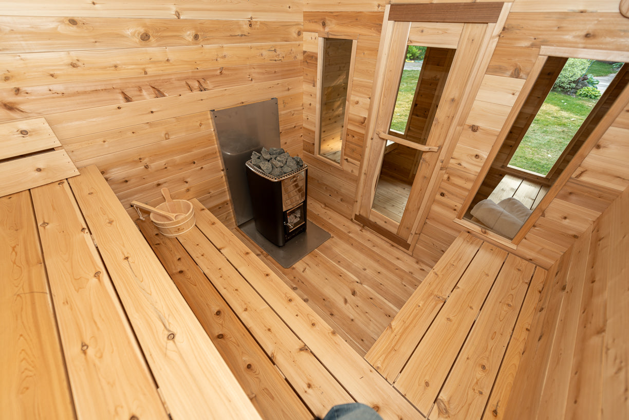 CT Georgian Cabin Sauna with Changeroom - Electric
