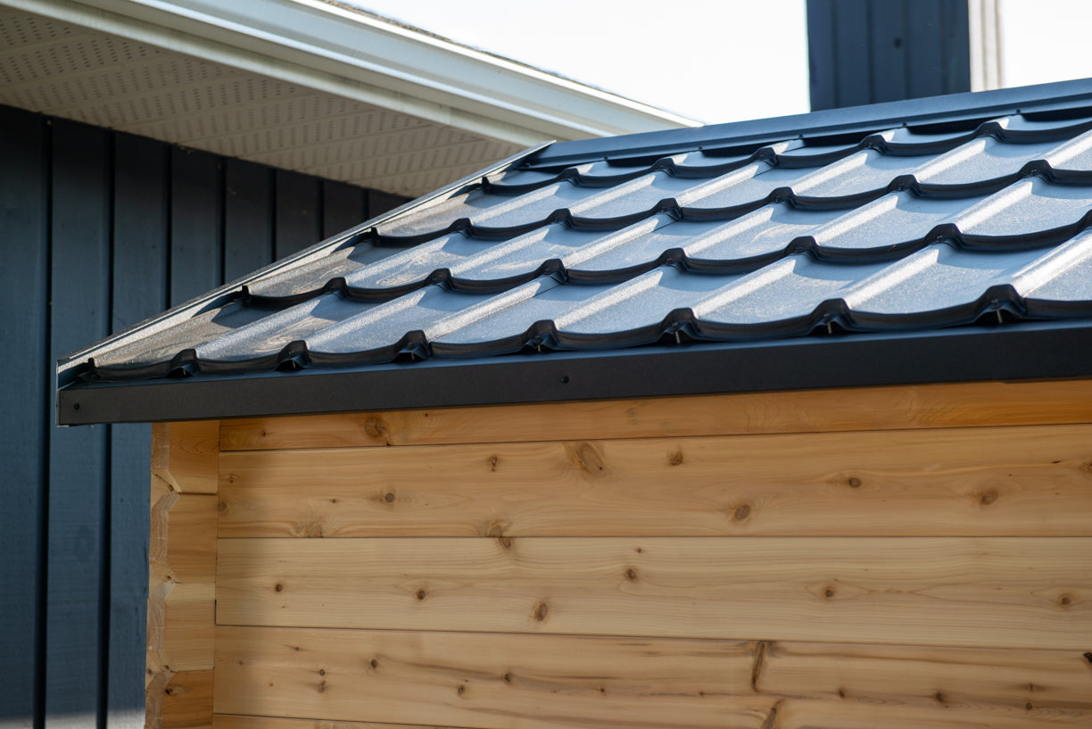 CT Georgian Cabin Sauna with Porch - Wood Burning