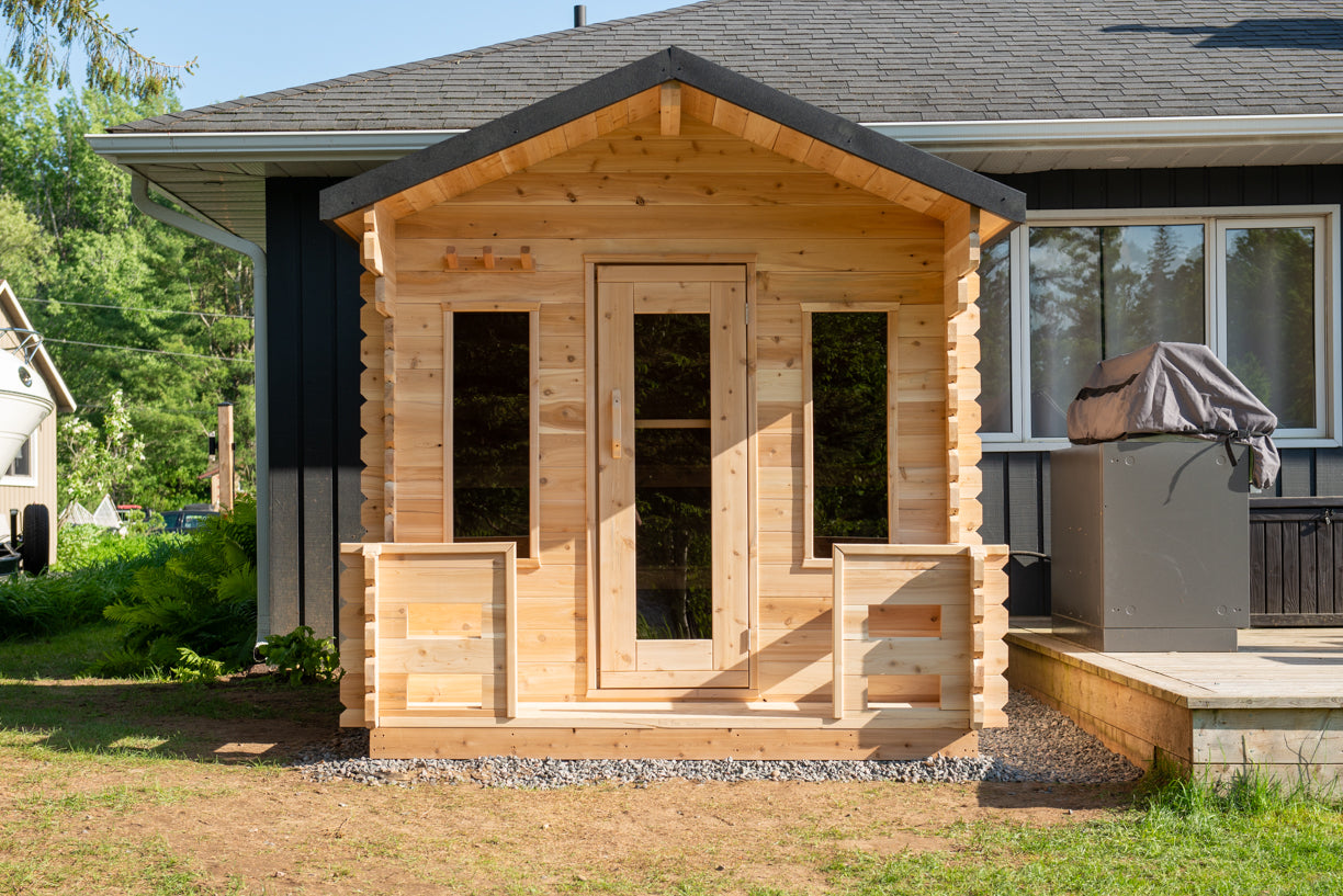 CT Georgian Cabin Sauna with Porch - Electric