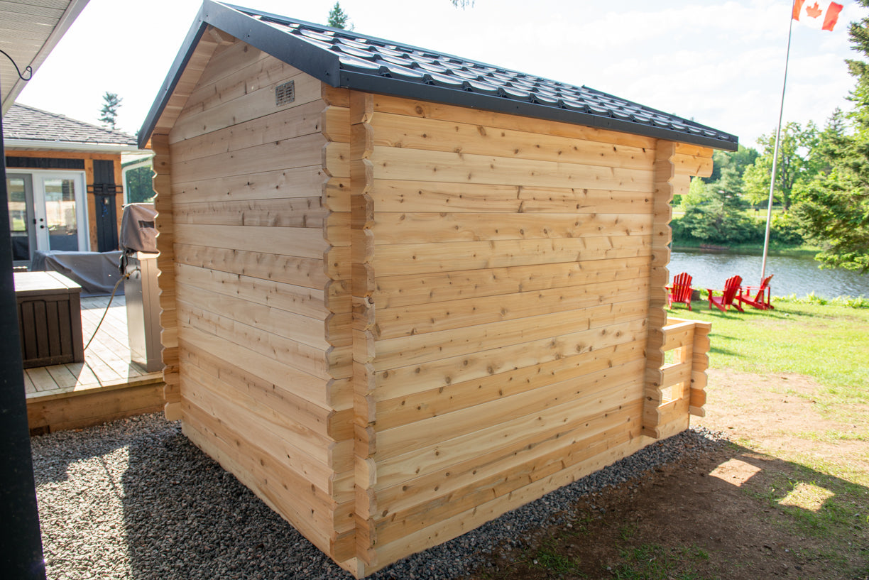 CT Georgian Cabin Sauna with Porch - Electric