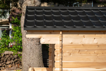 CT Georgian Cabin Sauna with Porch - Electric