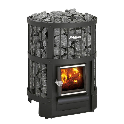 Harvia Legend 150 BK Wood Burning Heater Package