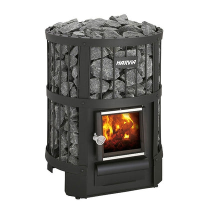 Harvia Legend 150 BK Wood Burning Heater Package