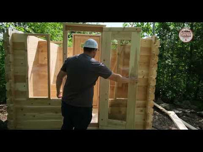 CT Georgian Cabin Sauna with Changeroom - Electric