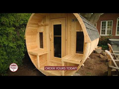 CT Tranquility Barrel Sauna - Electric