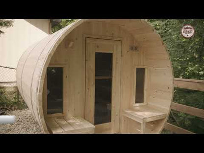 CT Tranquility Barrel Sauna - Electric